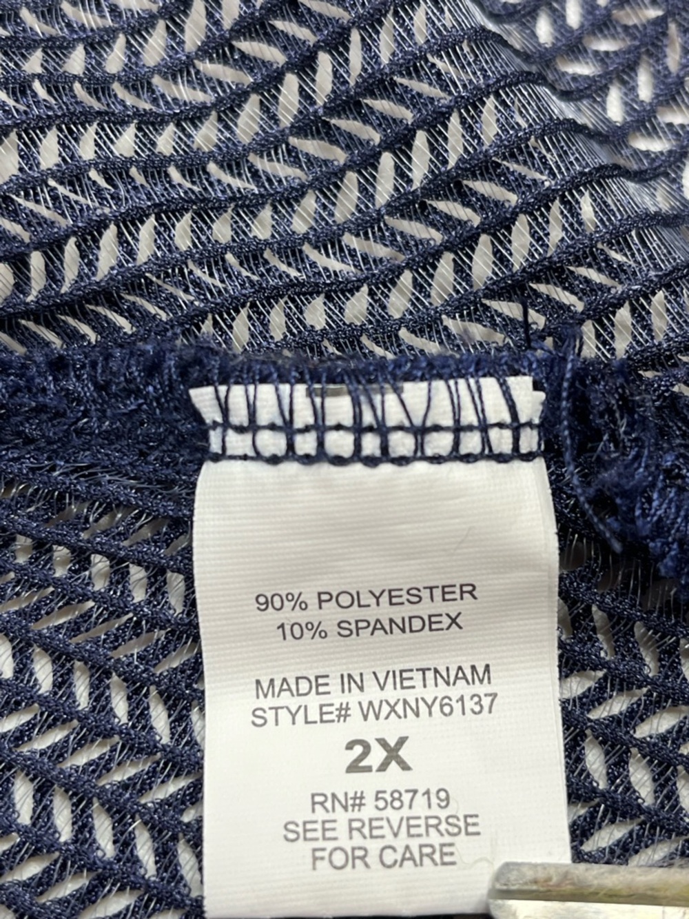 Notations Navy Open-Front Long Open Knit Cardigan - Picture 5 of 11
